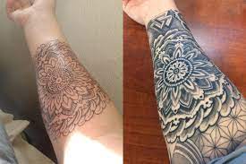 Mandala Geometric Sleeve Forearm Progress Timo Sanders 5th Estate Tattoo Gilbert Az Tattoos Tattoos For Guys Tattoo Sleeve Designs
