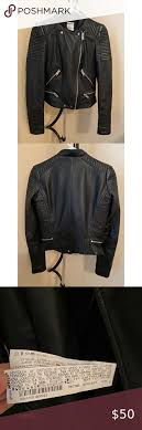 Zara Trf Black Leather Jacket Silver Hardware In 2020 Black Leather Jacket Leather Jacket Black Leather
