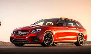 Download Wallpapers Mercedes Amg E63 S Wagon 2018 4k Red Station Wagon Tuning German New Cars Mercedes Benz E Class Mercedes Benz Mercedes