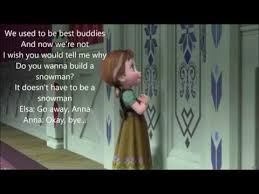 Do You Want To Build A Snowman W Lyrics From Disney S Frozen Youtube In 2020 Disney Frozen Snowman Songs Build A Snowman