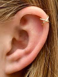 Criss Cross Ear Cuff Helix Ear Cuff Ear Cuffs Helix Etsy Ear Cuff Minimalist Ear Cuff Ear Piercings Helix