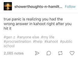 Funny, fun facts, with questions and answers that make starting a trivia game easy! Wrong Kahoot Answer Tumblr Funny Relatable Relatable Post