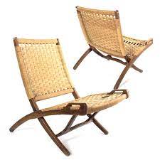 chairs pair of hans wegner style danish woven cord folding chairs decor nyc store chair folding chair danish cord