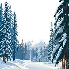 Vector Winter Forest Winter Clipart Hd Vector Png Transparent Clipart Image And Psd File For Free Download Snow Illustration Winter Illustration Landscape Illustration