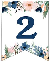 blue pink floral banner letters free printable paper trail design