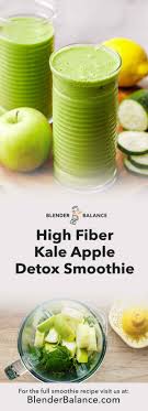 Constipation is an intensely irritating and frustrating disorder and can impact negatively and may surge the risk of colon cancer. High Fiber Kale And Apple Detox Smoothie For Healthy Digestion Blender Balance