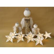 Lichterkette Weihnachtsstern Weiß Weihnachtsdeko Girlande