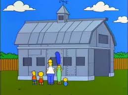 It S A Fine Barn But It Is No Pool The Simpsons Simpson Goat Cartoon
