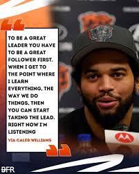 Pretty awesome quote from Caleb Williams