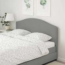 Hauga Bettgestell Bezogen 2 Schubladen Vissle Grau Ikea Deutschland Bettgestell Schubladen Ikea Bett
