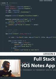 Full Stack Ios Notes App Custom Cell And Code Organization In 2020 Ios App Development App Development Coding