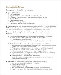 Grant Application Template Grant Application Grant Proposal Proposal Templates