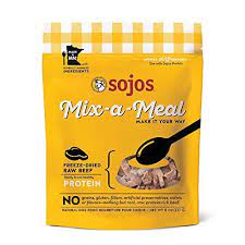 Sojos Mix A Meal Freeze Dried Beef 8 Oz Dog Food Recipes Raw Dog Food Recipes Freeze Dried Dog Food