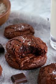 Fudgy Chocolate Brownie Cookies Feast Your Eyes On These Decadent Brownie Like Chocolate Cookies Wit Fudgy Chocolate Chocolate Brownie Cookies Brownie Cookies