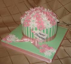 Mothers Day Cake Lemon Cake Covered With Light Greens Whi Flickr