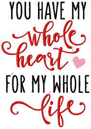 You Have My Whole Heart For My Whole Life 8 Sizes Embroitique Embroidery Designs Whole Heart Machine Embroidery Designs