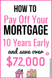Affiliate links may be used in this post. How To Pay Off Your Mortgage 10 Years Early And Save 72 000 In The Process