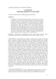 I kazano mu operowac mimo ze widzial w jakim jest stanie. Pdf Land Rush Simulating Negotiations Over Land Rights