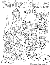 Intocht Sinterklaas Met Afbeeldingen Sinterklaas Kleurplaten Knutselen Sinterklaas
