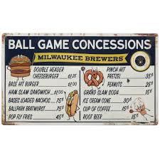 Continue scrolling for 60 ingenious ways to maximize even the smallest of bathroom spaces—all without sacrificing an inch of. Milwaukee Brewers 17 X 10 Team Metal Concession Sign Walmart Com Walmart Com