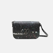 Sac à bandoulière mandalas brodés. Sac Bandouliere Desigual Sky Platting Amorgos Noir Villes Shopping