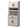 Home styles colonial classic pantry cabinet dark cherry. 3