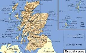 Mapa de escocia con la división en 32 concejos. Ciudades De Escocia Geografia Politica