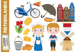 Netherlands Clip Art Holland Clip Art Dutch Clip Amsterdam 391626 Illustrations Design Bundles Clip Art Netherlands Kids Art Projects