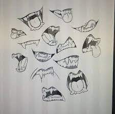 Sharp shark like teeth on anime or manga character can often indicate a competitive personality. Pin By J On Drawing Models And Refrences Art Reference Mouth Drawing Drawings