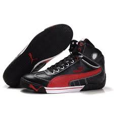 Black And Red High Tops Puma Michael Schumacher High Tops Black Red Zapatillas Nike Para Hombre Zapatos Puma Zapatos Negros