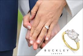 Since kensington palace first announced their engagement on november 27, 2017, we've devotedly followed meghan markle and prince harry's royal love story. Buckley London Launch Near Identical Meghan Markle Engagement Ring Replica Meghan Maven