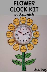 50 Off For First 24 Hours This Is A Fun Kit To Decorate The Clock In Your Spanish Classroom And Help Your S Spanish Classroom Spanish Kids Elementary Spanish