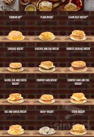 Bojangles Famous Chicken N Biscuits Menu In Ashland Virginia