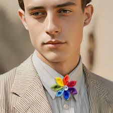 Épinglette mariage gay, épinglette fierté fleur arc-en-ciel, broche fleur  LGBT cadeau gay, boutonnière LGBTQ