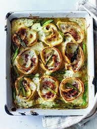 Ham And Asparagus Pasta Nests Rotolo The Happy Foodie Recipe Asparagus Pasta Food Recipes