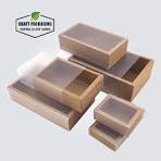 Buy Brown Kraft Paper Slide Drawer Box Packaging in Visible ...