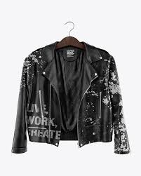 Leather Jacket Mockup In Apparel Mockups On Yellow Images Object Mockups