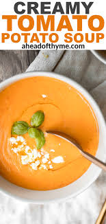 Creamy Tomato Potato Soup Recipe In 2020 Fall Soup Recipes Whole Food Recipes Vegan Tomato Soup