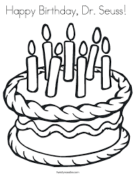 Dr seuss coloring pages birthday printable. Dr Seuss Color Pages Coloring Pages Coloring Library
