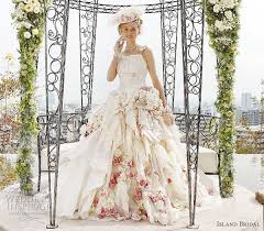 15 pink wedding dresses for the most romantic brides out there. Island Bridal White Wedding Dresses Collection Wedding Inspirasi Wedding Dresses Wedding Dresses With Flowers Pink Wedding Dresses