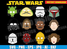 Download Star Wars Mask Bundle Birthday Party Svg Cut File For Cricut Silhouette Darth Vader Helmet Han Solo Leia Png Vector Clipart Image Best Design Donvitodesign Svgfiles Online