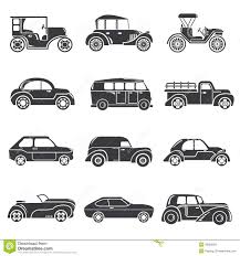 Vintage Car Icons Set Classic Cars 40850991 Jpg Jpeg Grafik 1300 1390 Pixel Vorlagen