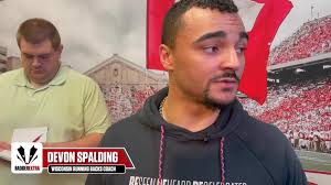 Wisconsin football assistant Devon Spalding talks about three true freshmen  RBs