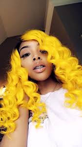 Black And Yellow Hair Pin By Uhairmall On Braceface Baby Hair Styles Wig Hairstyles Yellow Hair
