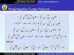 Matematika itu asyik rumus rumus integral dengan berbagai. Soal Dan Pembahasan Integral Rasional Kumpulan Contoh Surat Dan Soal Terlengkap