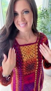 CROCHET PATTERN// Retro Granny Dress, Granny Stitch Dress, Granny Square  Dress, Crochet Dress Pattern