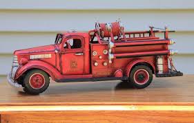 Vintage Fire Truck Toy Metal Great For Play Or By Joyfulmemories Toy Fire Trucks Fire Trucks Toy Trucks