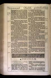 Obadiah Original 1611 Kjv 1611 King James Bible King James Bible Kjv