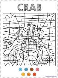 Color By Number Ocean Animals Coloring Pages Animal Coloring Pages Coloring Pages Ocean Animal Crafts