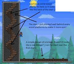 Awesome Stairs And A Fence Terraria House Design Terraria House Ideas Terrarium